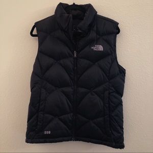 North Face 550 Black Puffer Vest